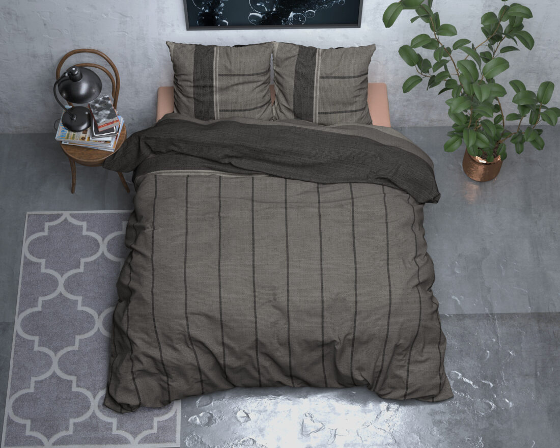 Flanel Kees Taupe 140 X 220