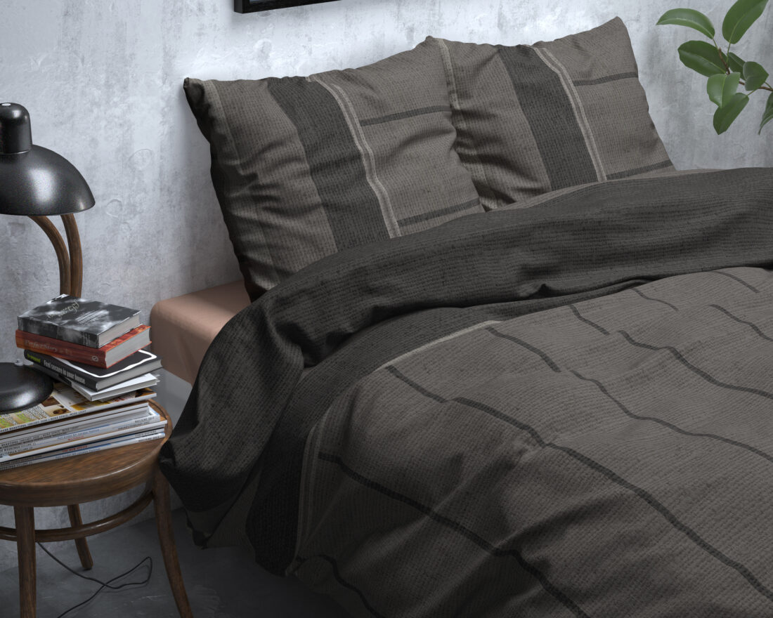 Flanel Kees Taupe 140 X 220