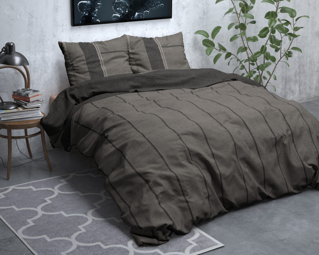 Flanel Kees Taupe 140 X 220