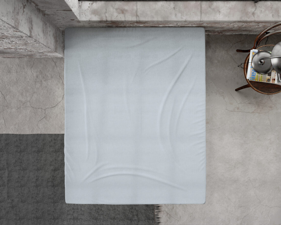 Premium Flanellen Hoeslaken Grijs 180 X 200 210