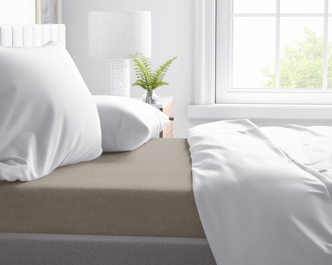 Premium Flanellen Laken Taupe 200 X 250