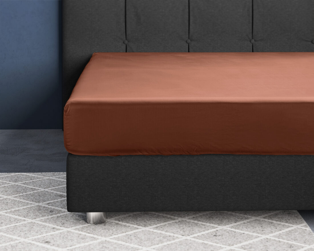 Satijnen Hoeslaken Bruin 140 X 200 Satijnen Hoeslaken Bruin 140 X 200