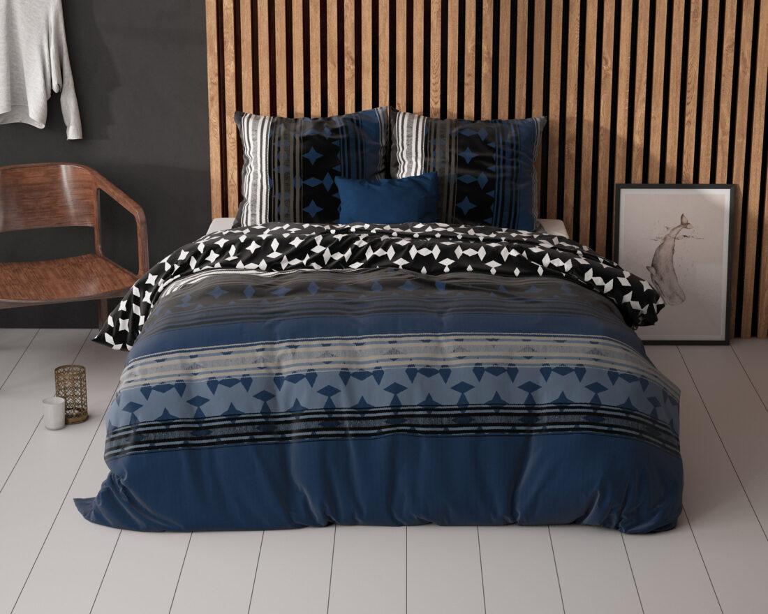 Scanda Marineblauw 240 X 220