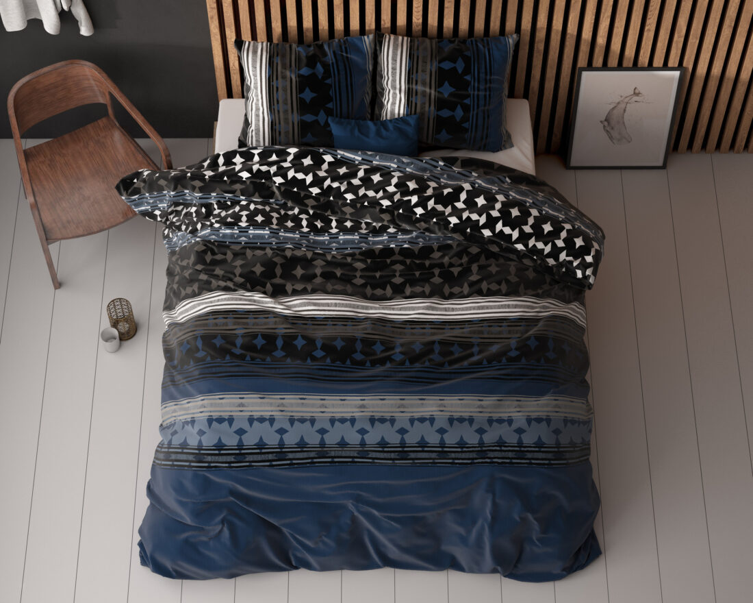 Scanda Marineblauw 240 X 220