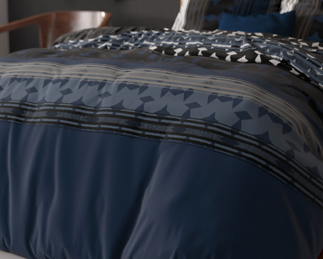 Scanda Marineblauw 240 X 220