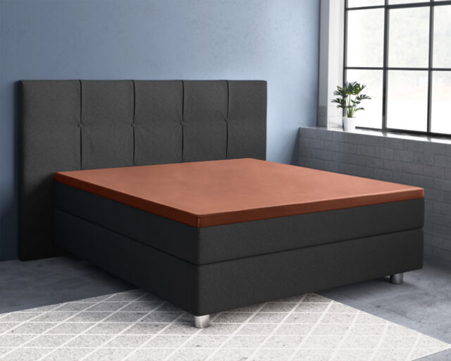 Satijnen Topper Hoeslaken Bruin 90 X 200