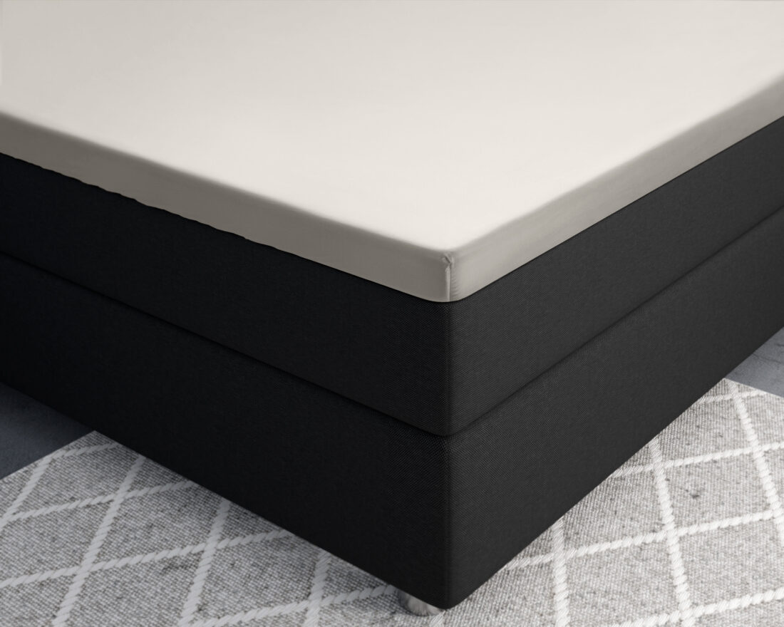 Topper Satijnen Hoeslaken Crme 140 X 200