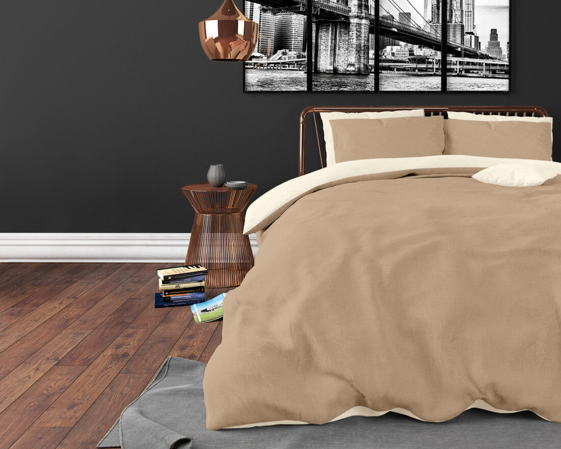 Dubbelzijdig Crme Taupe 240 X 220