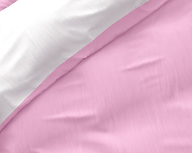 Dubbelzijdig Roze Wit 240 X 220