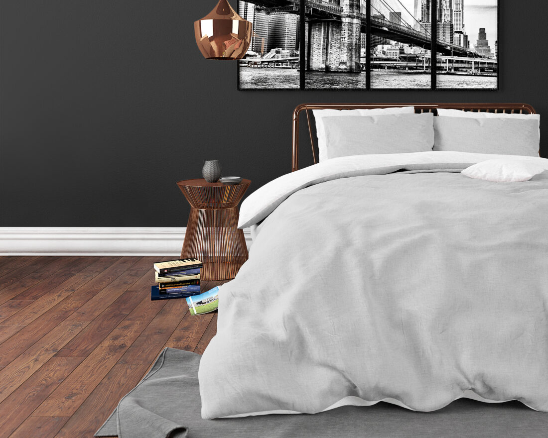 Omkeerbaar Wit Grijs 140 X 220 Omkeerbaar Wit Grijs 140 X 220