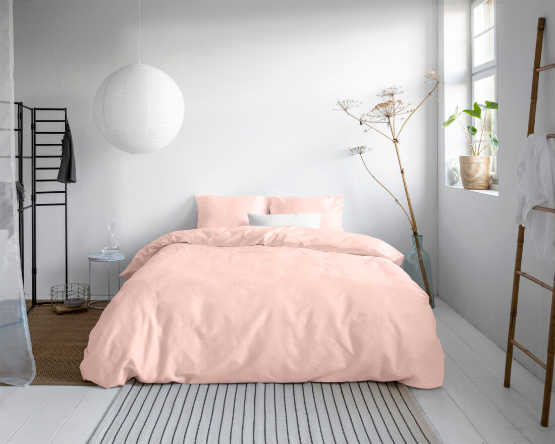Effen Satijnen Dekbedovertrek Roze 240 X 200 220