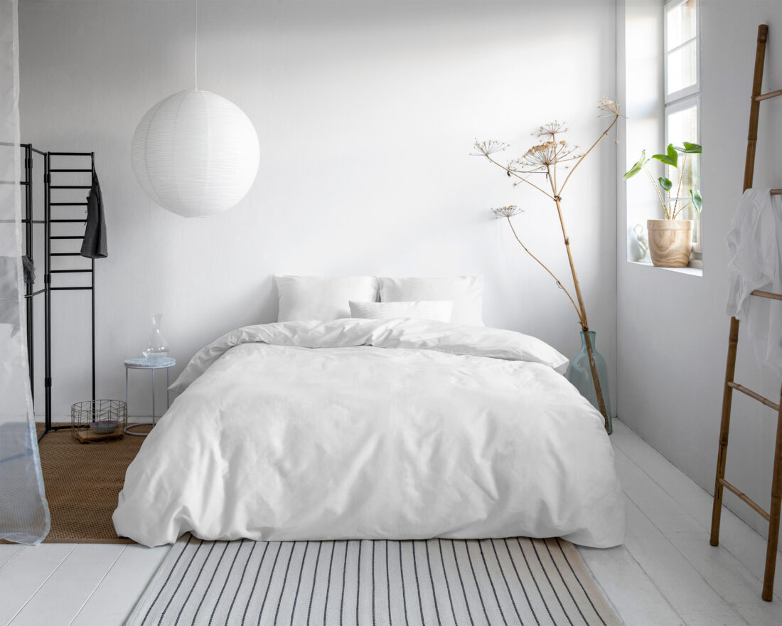 Uni Satijn Dekbedovertrek Wit 240 X 200 220