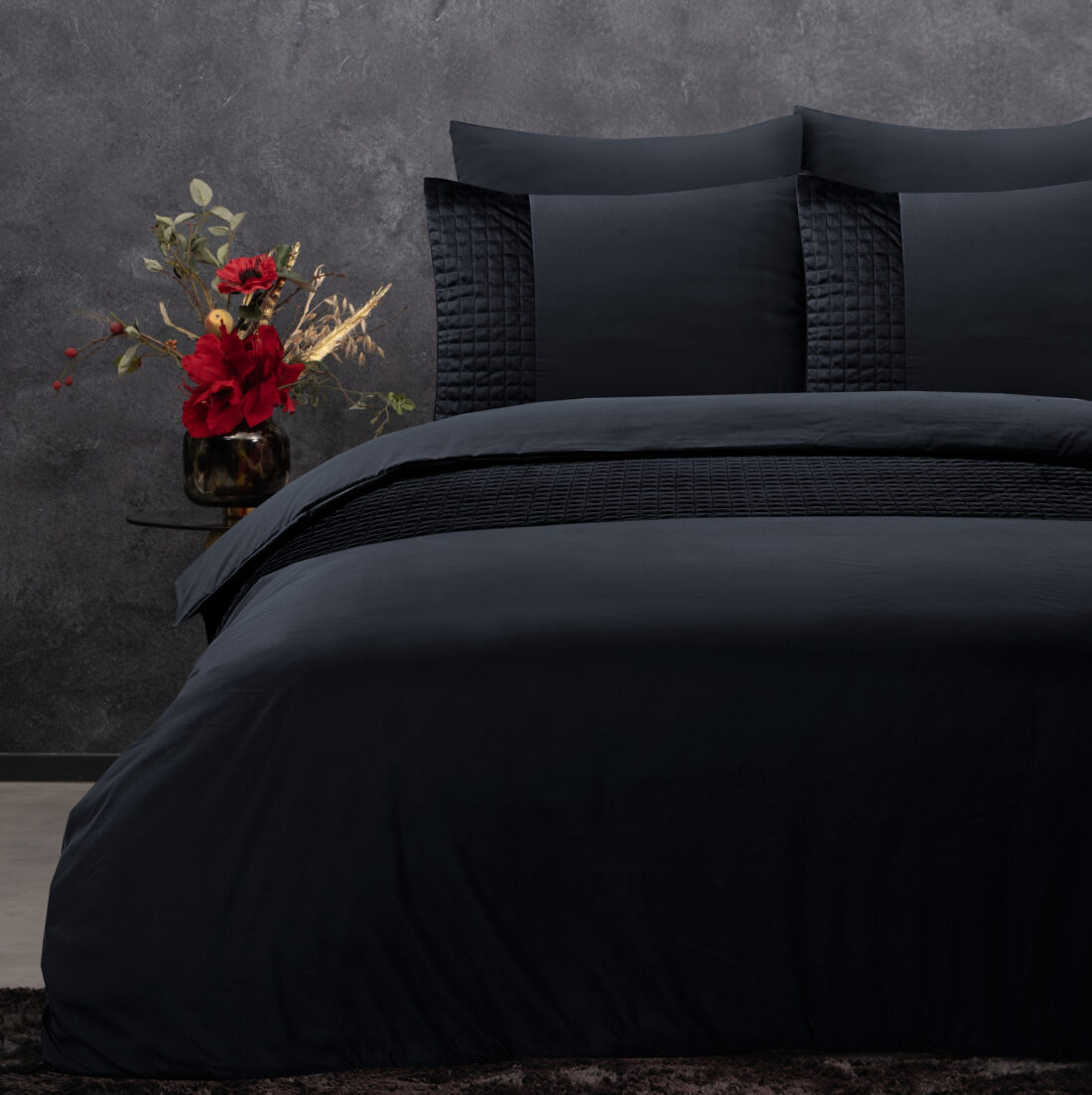 Fluwelen Band Zwart 140 X 220