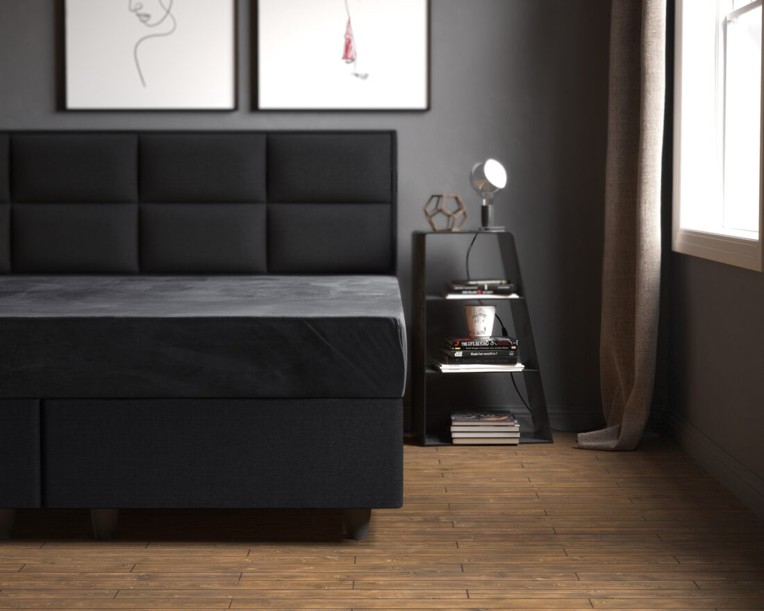 Fluwelen Hoeslaken Antraciet 140 X 200