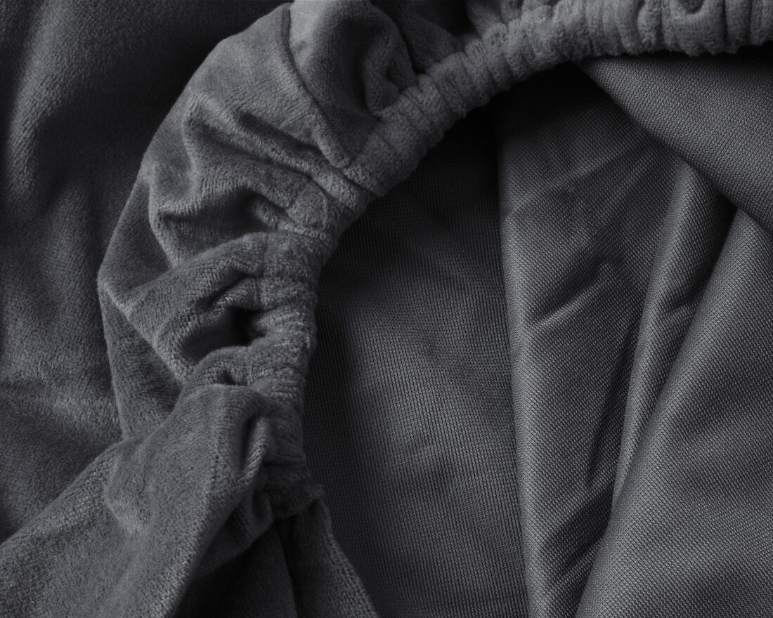 Fluwelen Hoeslaken Antraciet 140 X 200