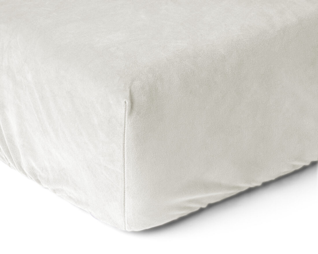 Fluwelen Hoeslaken Crme 140 X 200