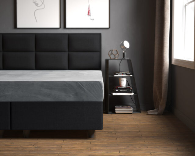 Fluwelen Hoeslaken Grijs 180 X 200