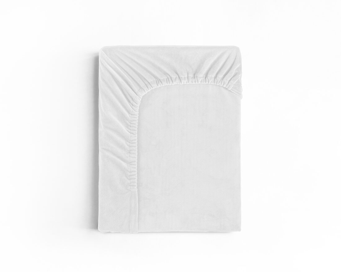 Velvet Hoeslaken Wit 90 X 200