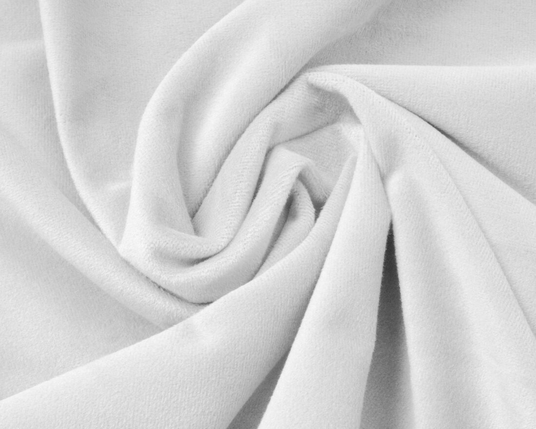 Velours Hoeslaken Wit 180 X 200