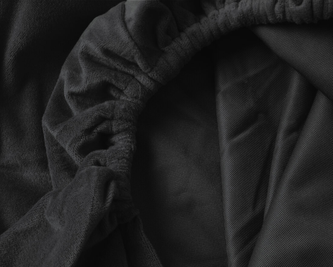 Velvet Hoeslaken Zwart 140 X 200