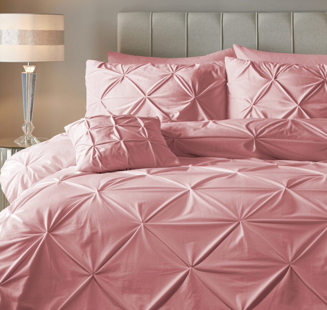 Fluwelen Pintuck Roze 240 X 200 220