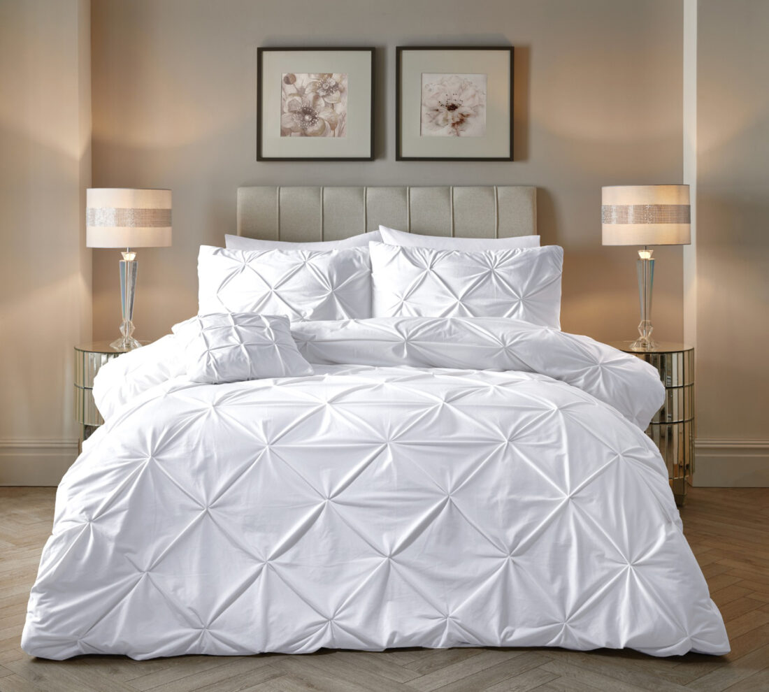 Fluwelen Pintuck Wit 200 X 200 220