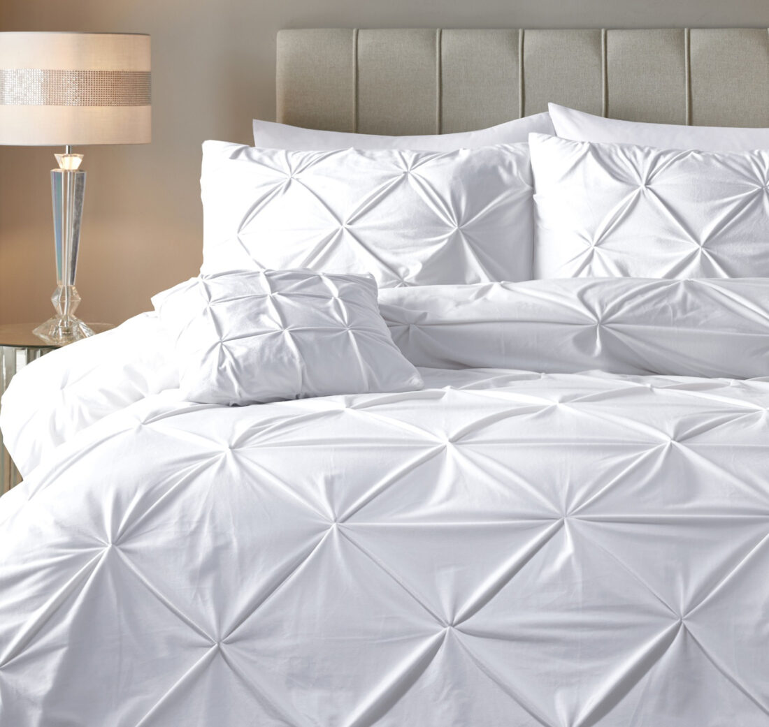 Fluwelen Pintuck Wit 200 X 200 220