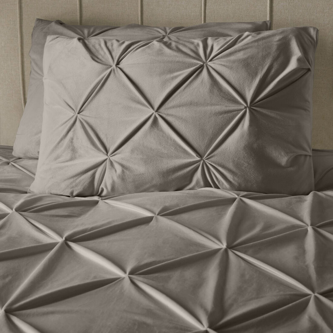 Fluwelen Pintuck Zand 140 X 200 220