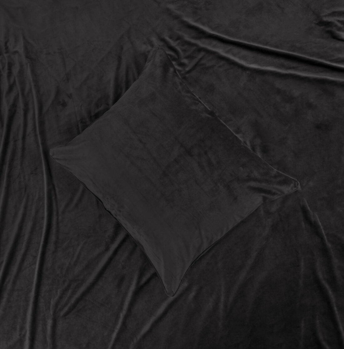 Fluwelen Paspel Zwart 200 X 220