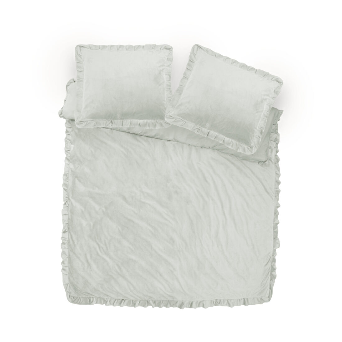 Fluwelen Ruches Wit 140 X 220