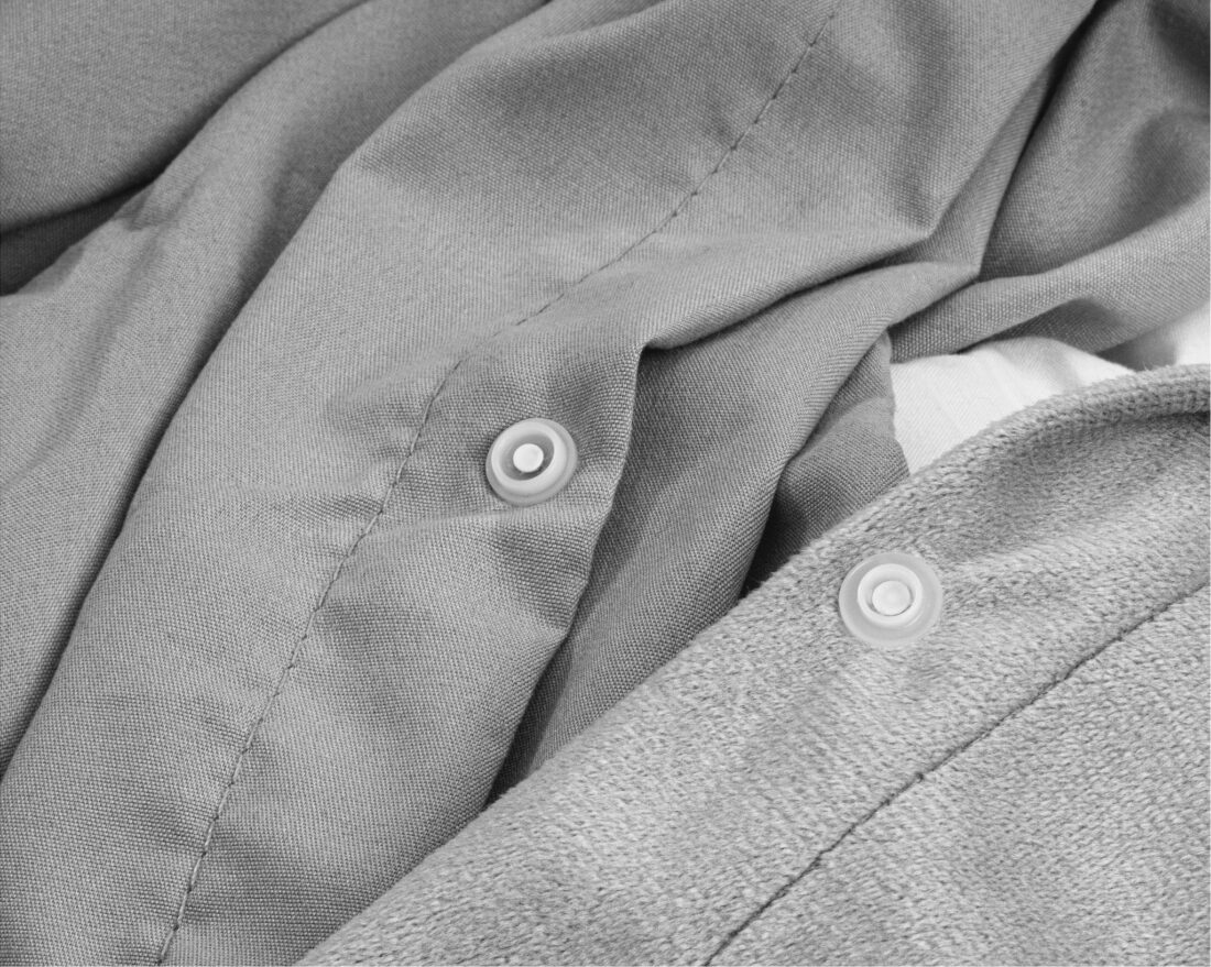 Velvet Effen Dekbedovertrek Grijs 240 X 220