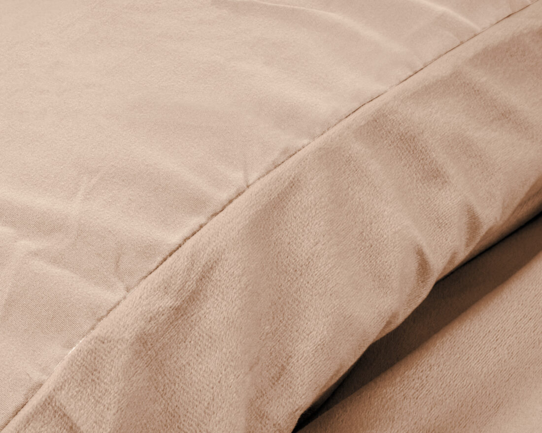 Effen Fluwelen Dekbedovertrek Nudekleurig 200 X 220 Effen Fluwelen Dekbedovertrek Nudekleurig 200 X 220