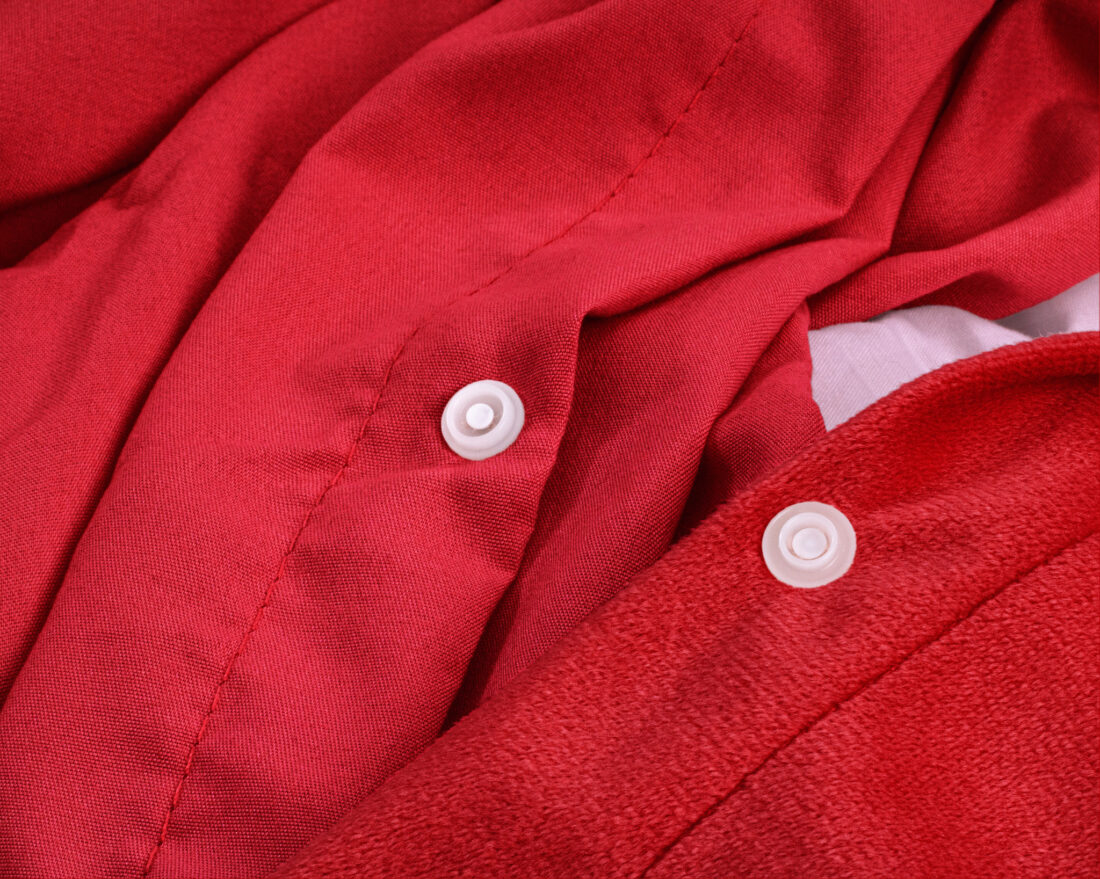 Velvet Uni Dekbedovertrek Rood 200 X 220