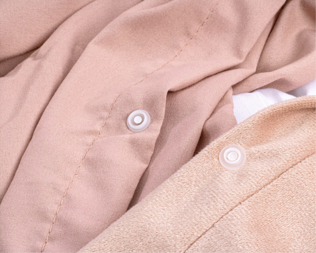 Fluwelen Effen Dekbedovertrek Roze 140 X 220 Cm