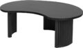 Firenze salontafel 125, boonvormig, zwart