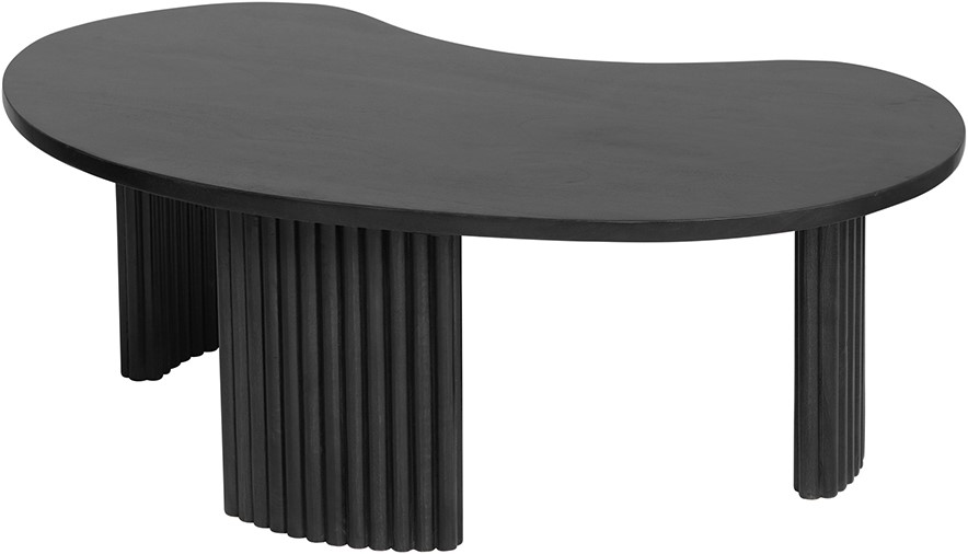 Firenze Salontafel 125 Boonvormig Zwart