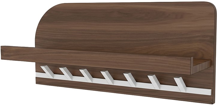 Kapstok Bonaire 8211 Massief Mangohout Walnootkleur Beige Metaal 8211 Breedte 60 Cm