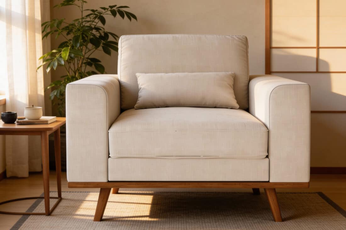 Japandi 1 Zitsfauteuil Stof Grande 03 G460 Beige