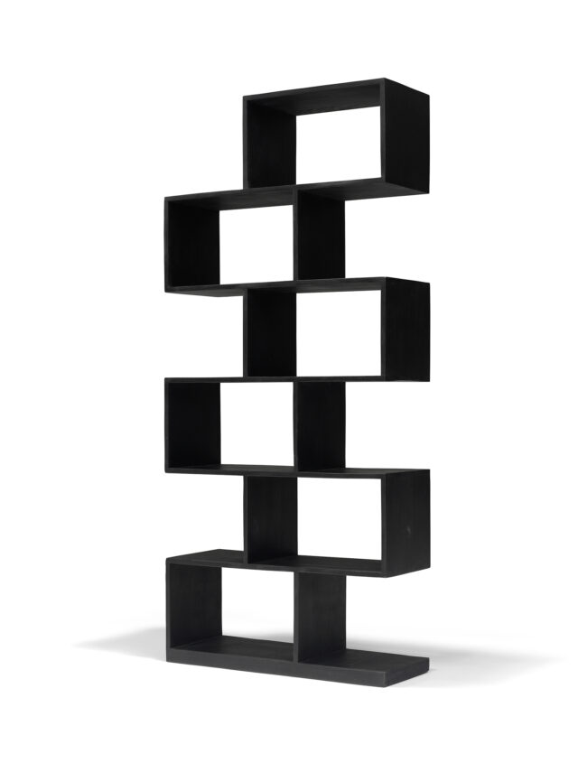 Zig Zag Wandmeubel 80x30x180 Mango Zwart