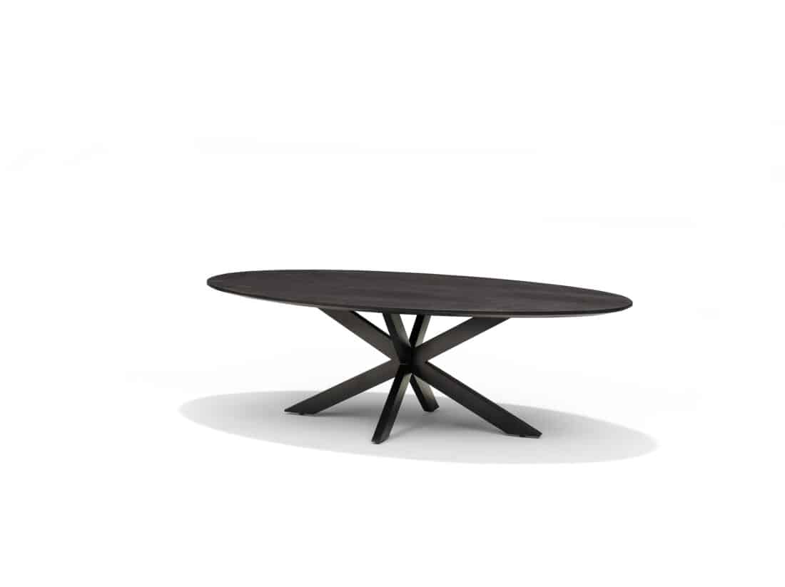 Star Salontafel 130 215 70 Ovaal Mangohout Zwart Star Salontafel 130 215 70 Ovaal Mangohout Zwart