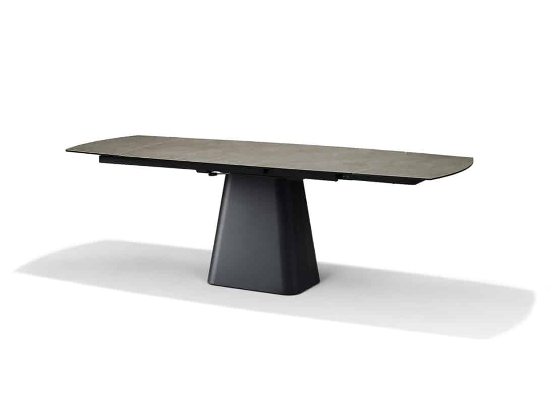 Rick Eettafel Glas Keramiek Taupe 160 240 215 90 Uitschuifbaar