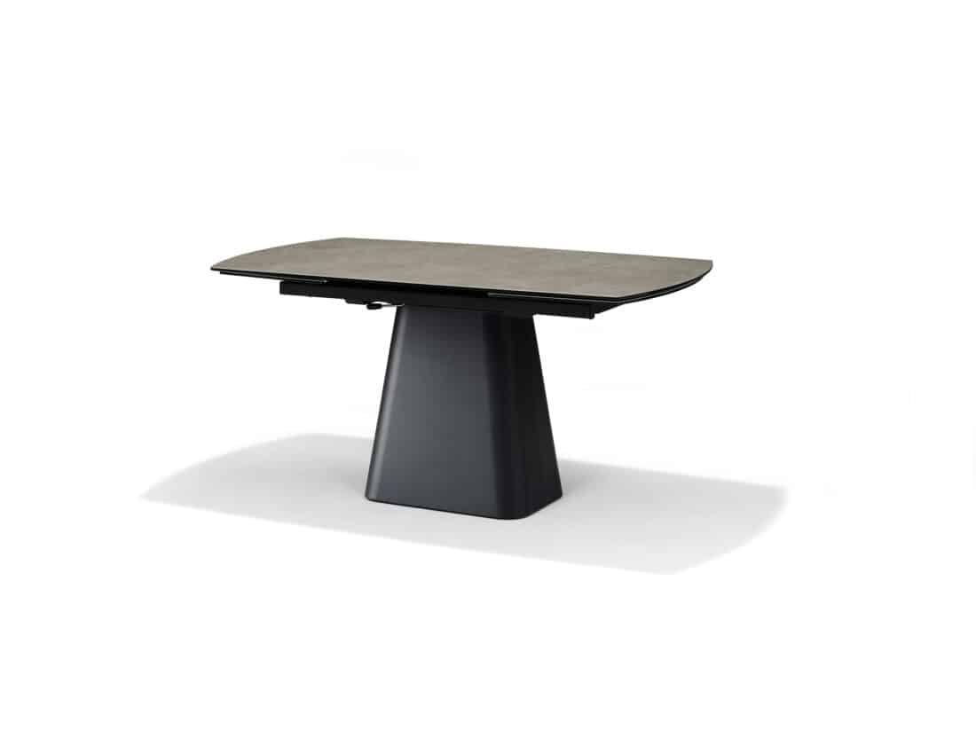 Rick Eettafel Glas Keramiek Taupe 160 240 215 90 Uitschuifbaar