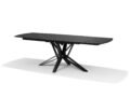 VEGAS Eettafel glas-keramiek taupe 160-240x90 uitschuifbaar