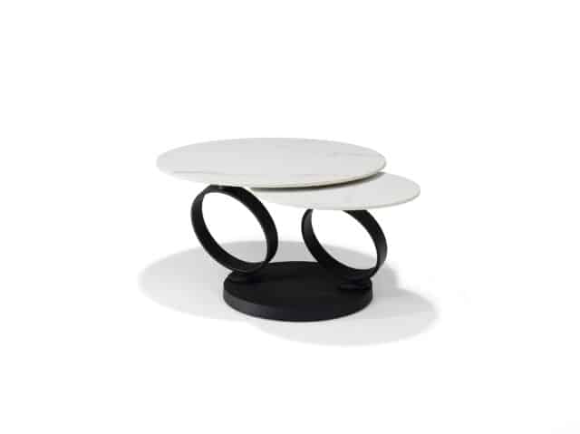 Orion Salontafel B 5706 8211 Wit Deckstone 8211 2 Draaibare Bladen
