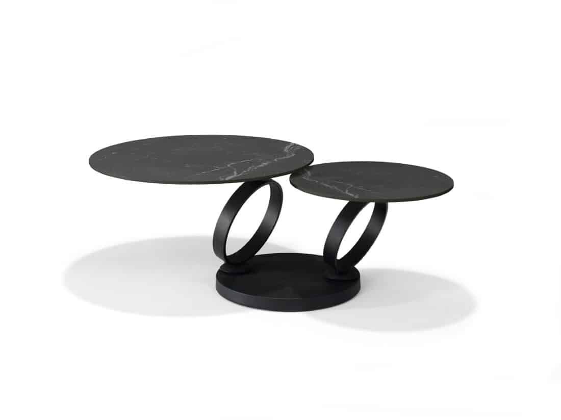 Orion Salontafel B 5706 8211 Zwart Deckstone 8211 2 Draaibare Bladen Orion Salontafel B 5706 8211 Zwart Deckstone 8211 2 Draaibare Bladen