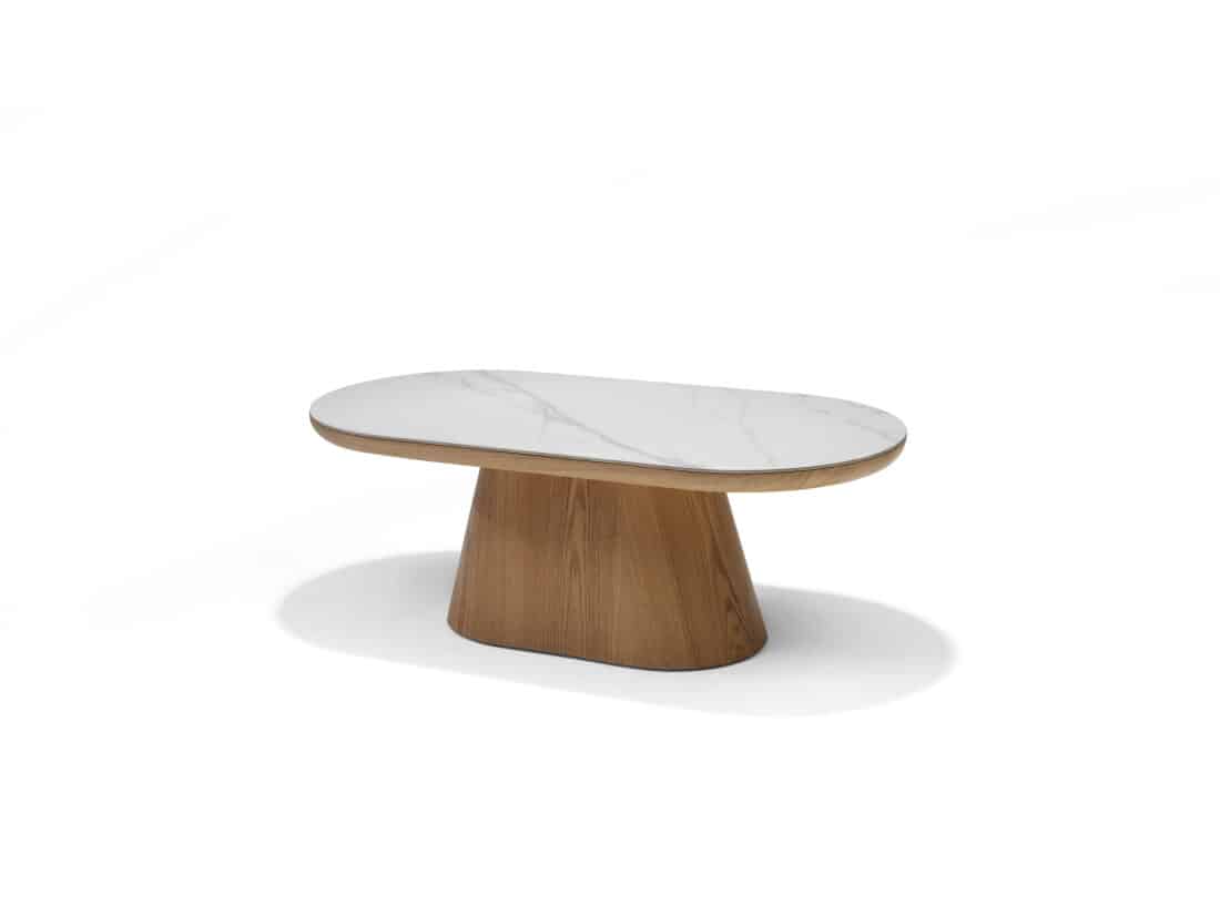 Delos Salontafel Wit Deckstone 120 215 60 8211 Eiken Naturel Kolomvoet Delos Salontafel Wit Deckstone 120 215 60 8211 Eiken Naturel Kolomvoet