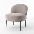Baudin fauteuil Stof Teddy Naturel 01