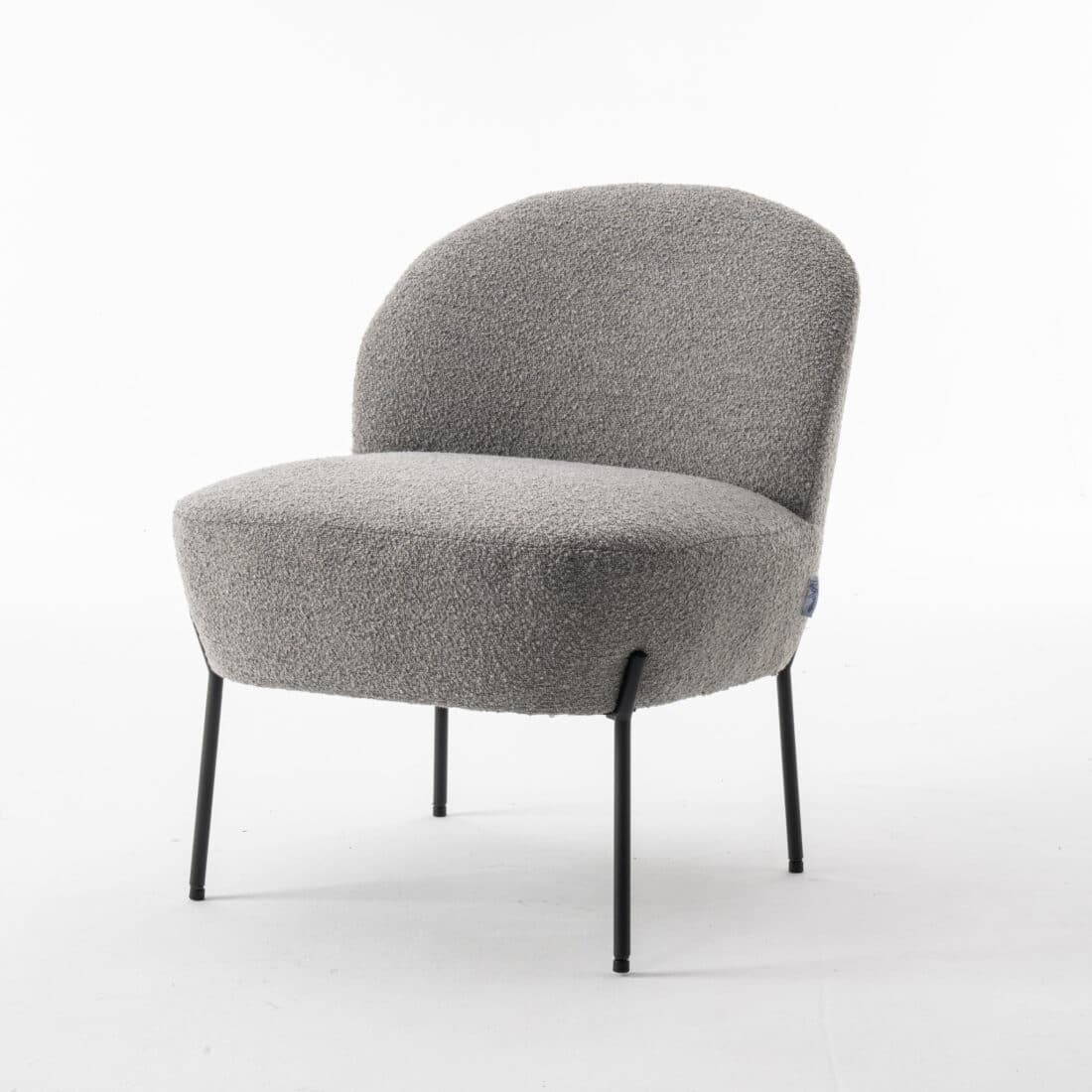 Baudin Fauteuil Stof Teddy Staal 149 Baudin Fauteuil Stof Teddy Staal 149