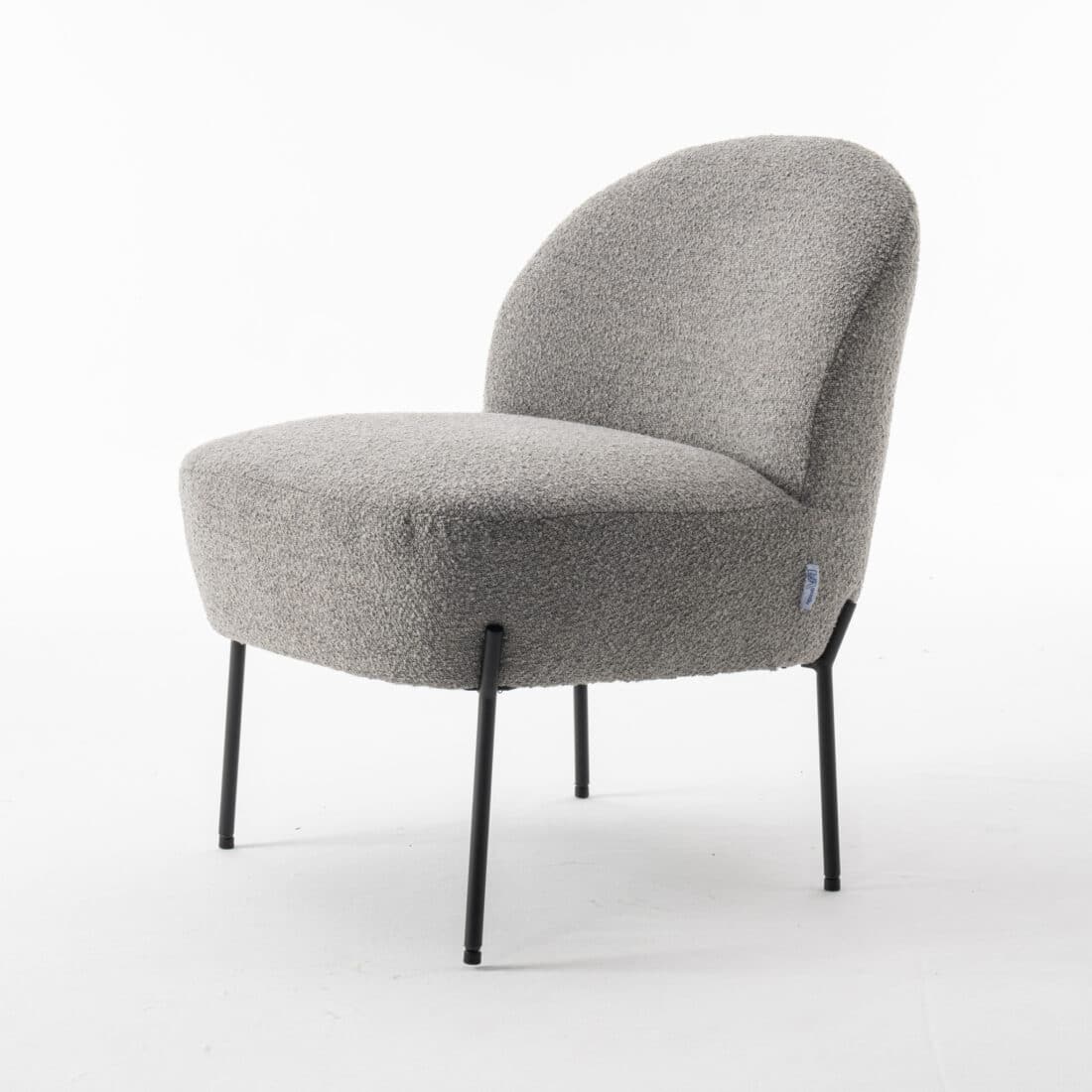 Baudin Fauteuil Stof Teddy Staal 149 Baudin Fauteuil Stof Teddy Staal 149