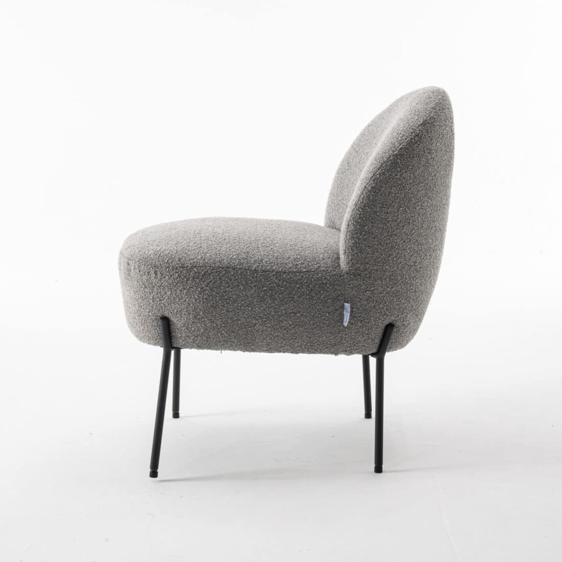 Baudin Fauteuil Stof Teddy Staal 149 Baudin Fauteuil Stof Teddy Staal 149